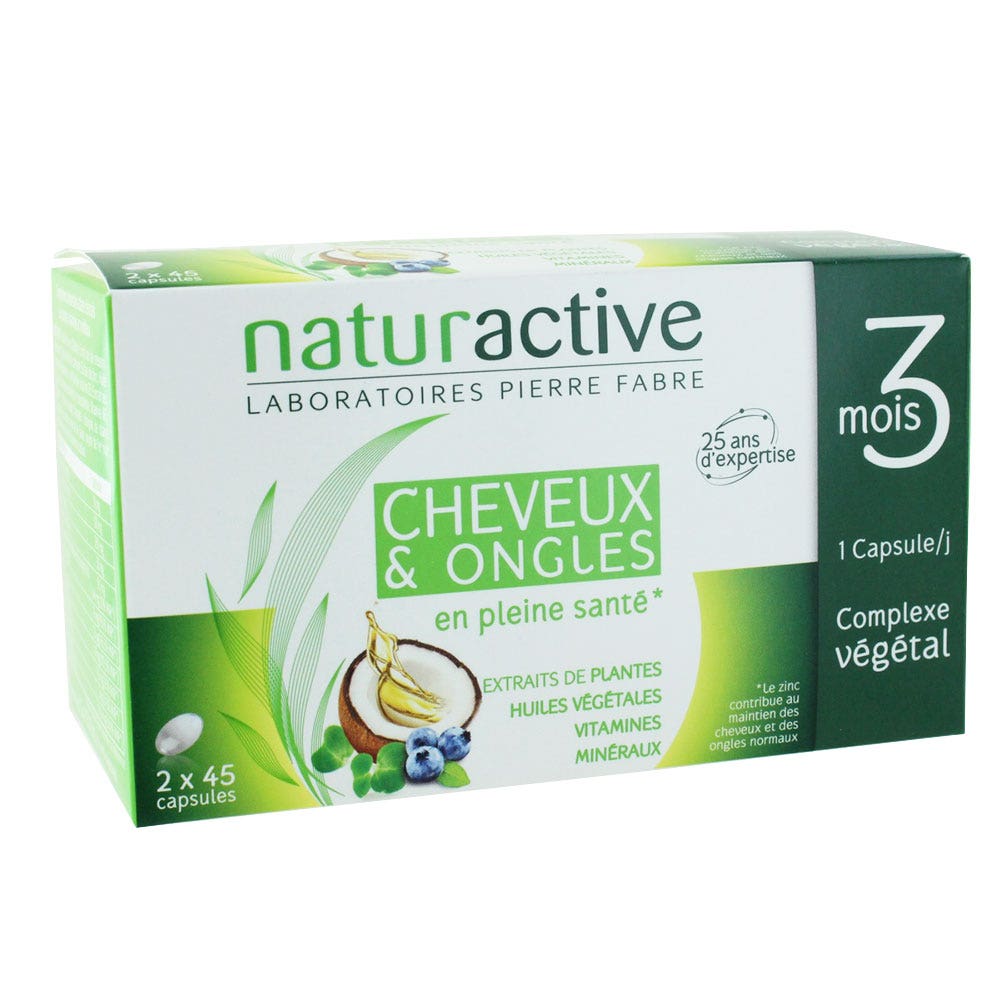 Naturactive Cheveux Et Ongles Force Et Vitalite 2x45 Capsules