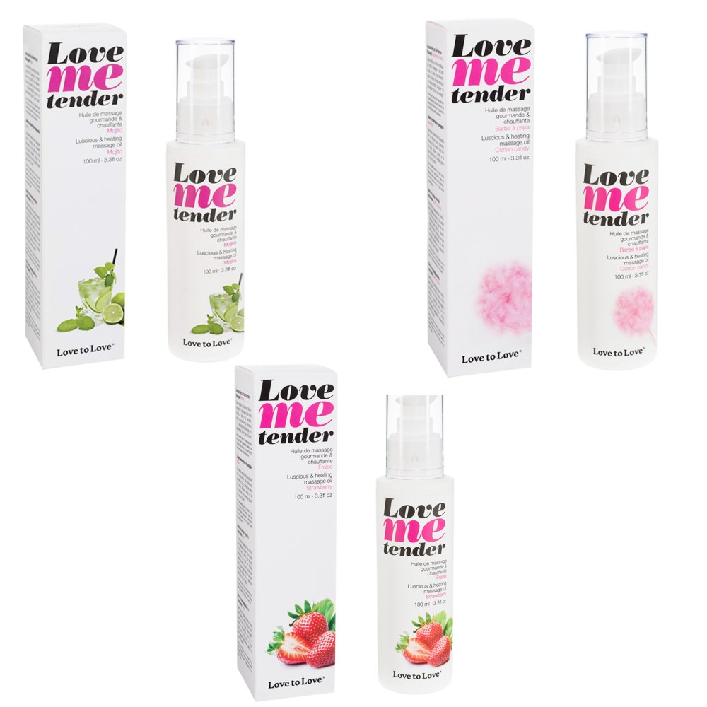 Gel De Massage Love Me Tender Saveur Fraise 100 Ml - Huile De Massage - Neuf