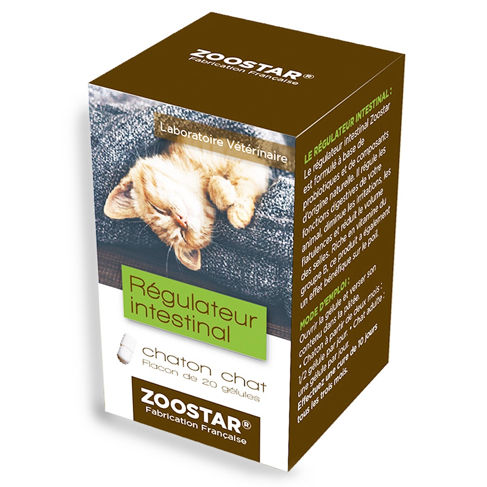 Zoostar Regulateur Intestinal Pour Chaton Et Chat 20 Gelules