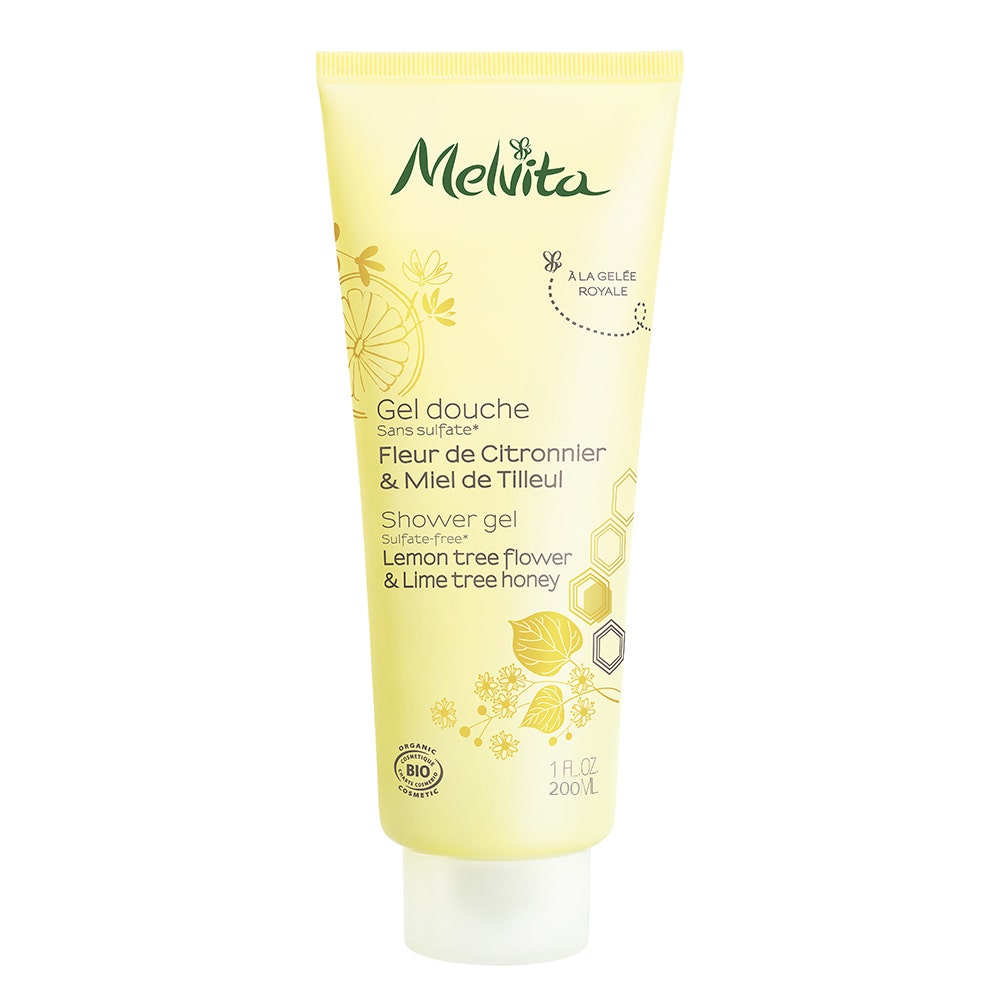 Melvita Gel Douche Fleur De Citronnier Et Miel De Tilleul Bio 200ml