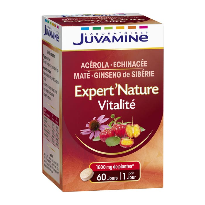 Juvamine Expert'nature Vitalite 60 Comprimes