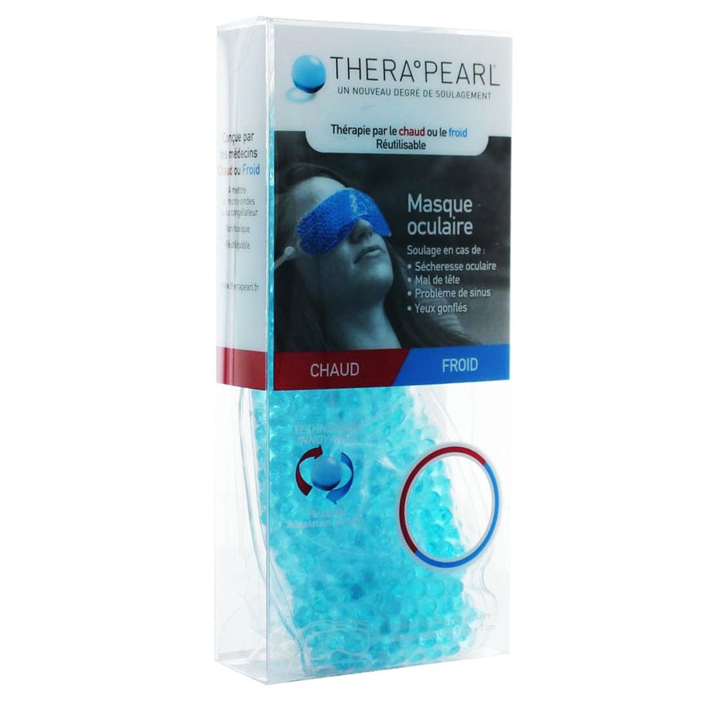 TheraPearl Therapie Par Le Chaud Ou Le Froid 22.9x7 Cm Masque Oculaire