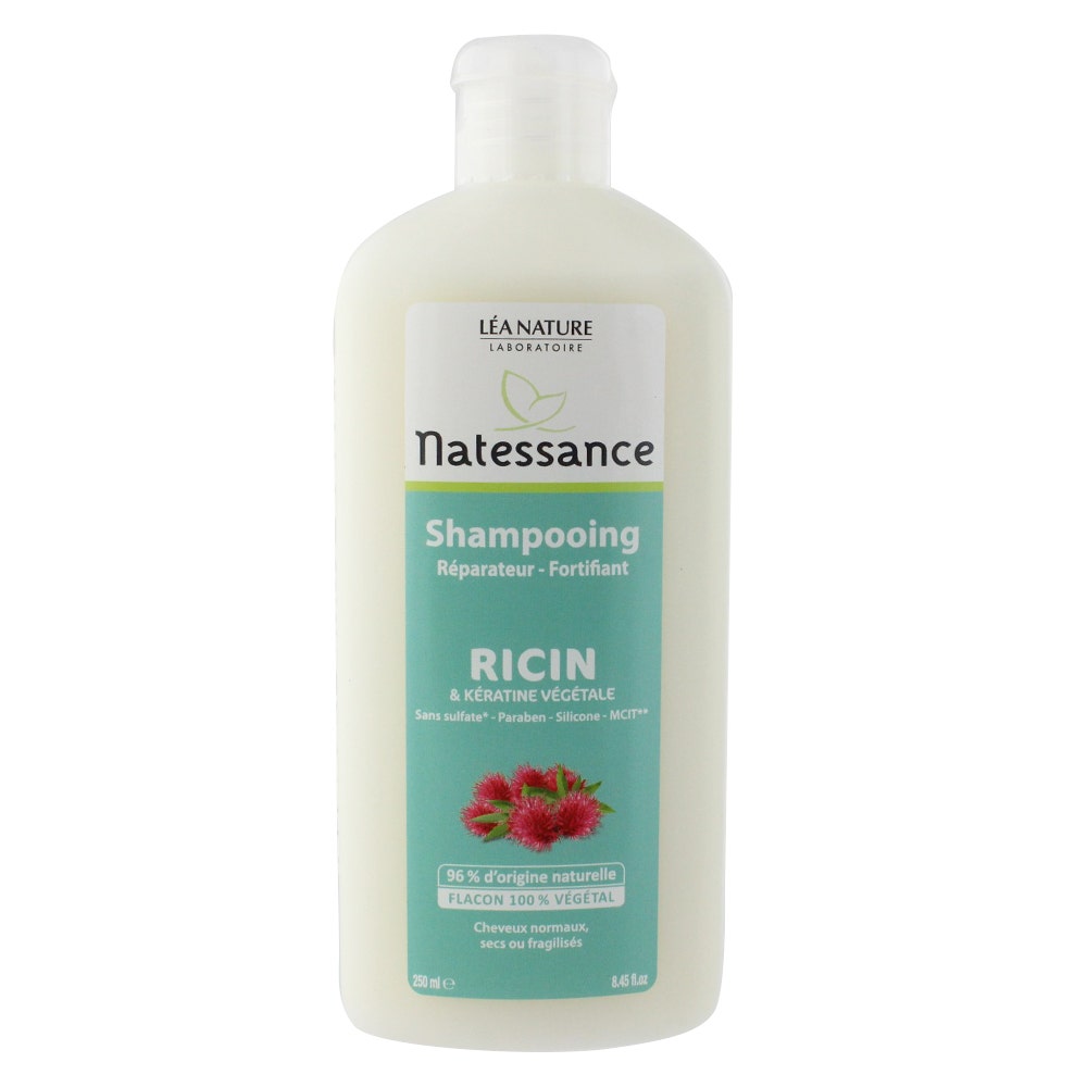 Natessance Shampoo Mit Bio-Arganöl & Pflanzlicher Keratin, 500 Ml – Für Trockenes, Brüchiges Haar