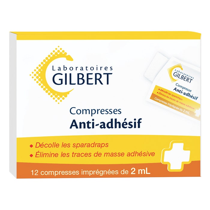 GILBERT COMPRESSES ANTI ADHESIVES x12