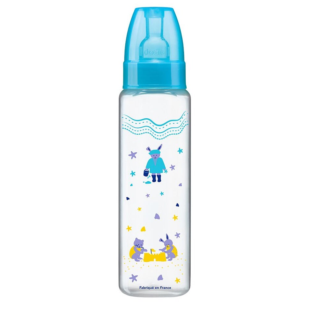 Dodie Biberon Mon Biberon Col Etroit Tetines 3 Vitesses 6 Mois Et Plus - Lagoon Mer 330ml