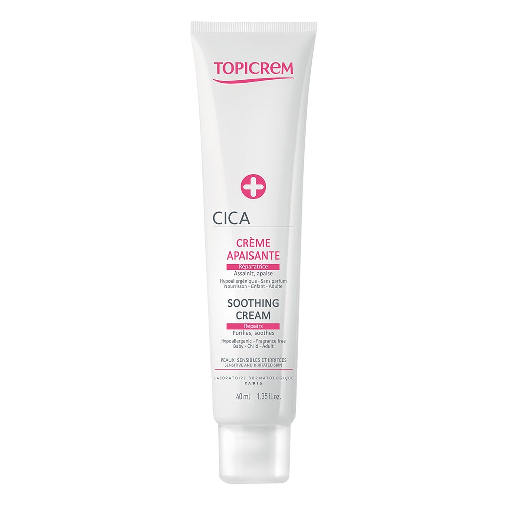 Creme Apaisante Reparatrice 40ml Cica Peaux Irritees Et Sensibles Topicrem