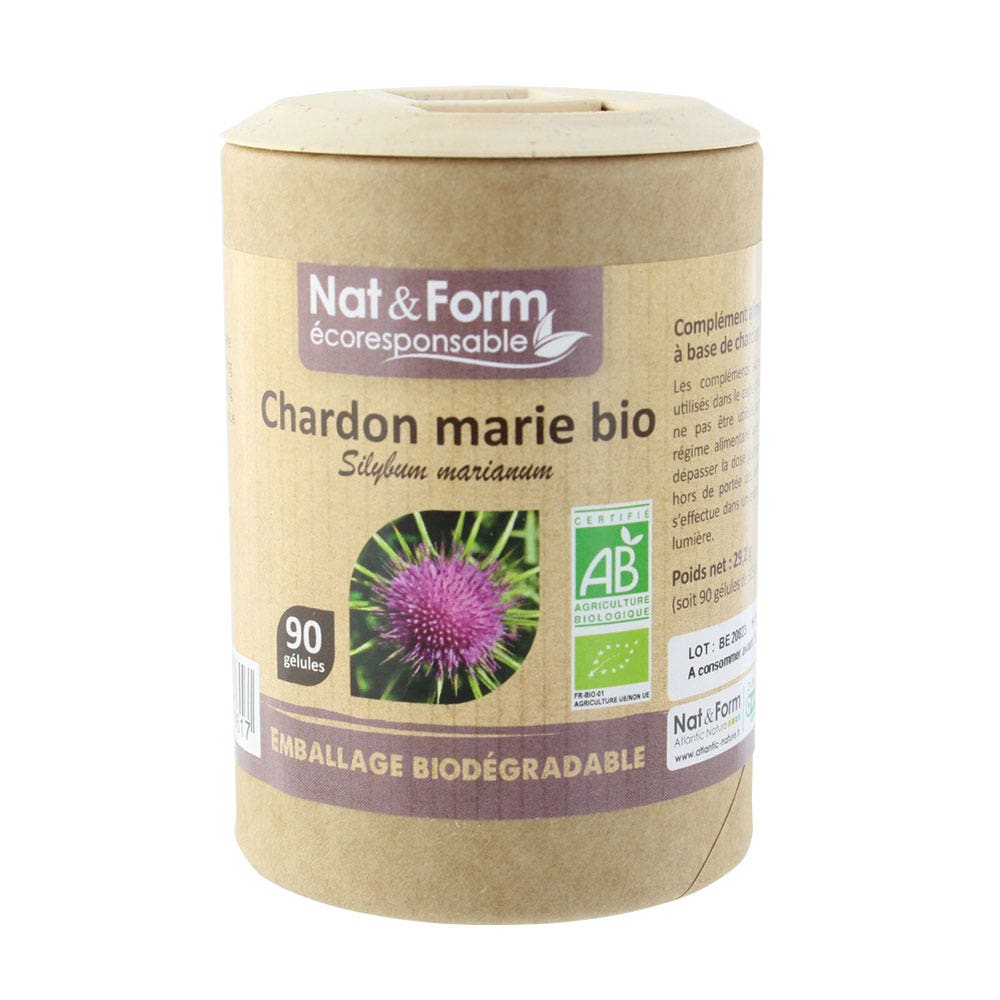 ECORESPONSABLE CHARDON MARIE BIO 90 Gélules Nat&Form