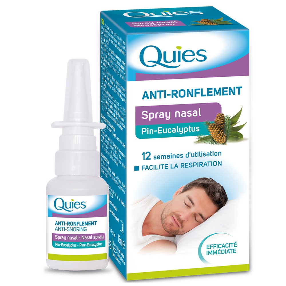 Quies Anti-ronflement Spray Nasal Pin-eucalyptus 15ml