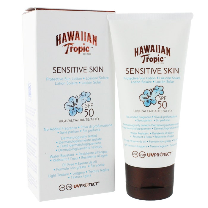 Lotion Corps Sensitive Skin Spf50 90ml Hawaiian Tropic