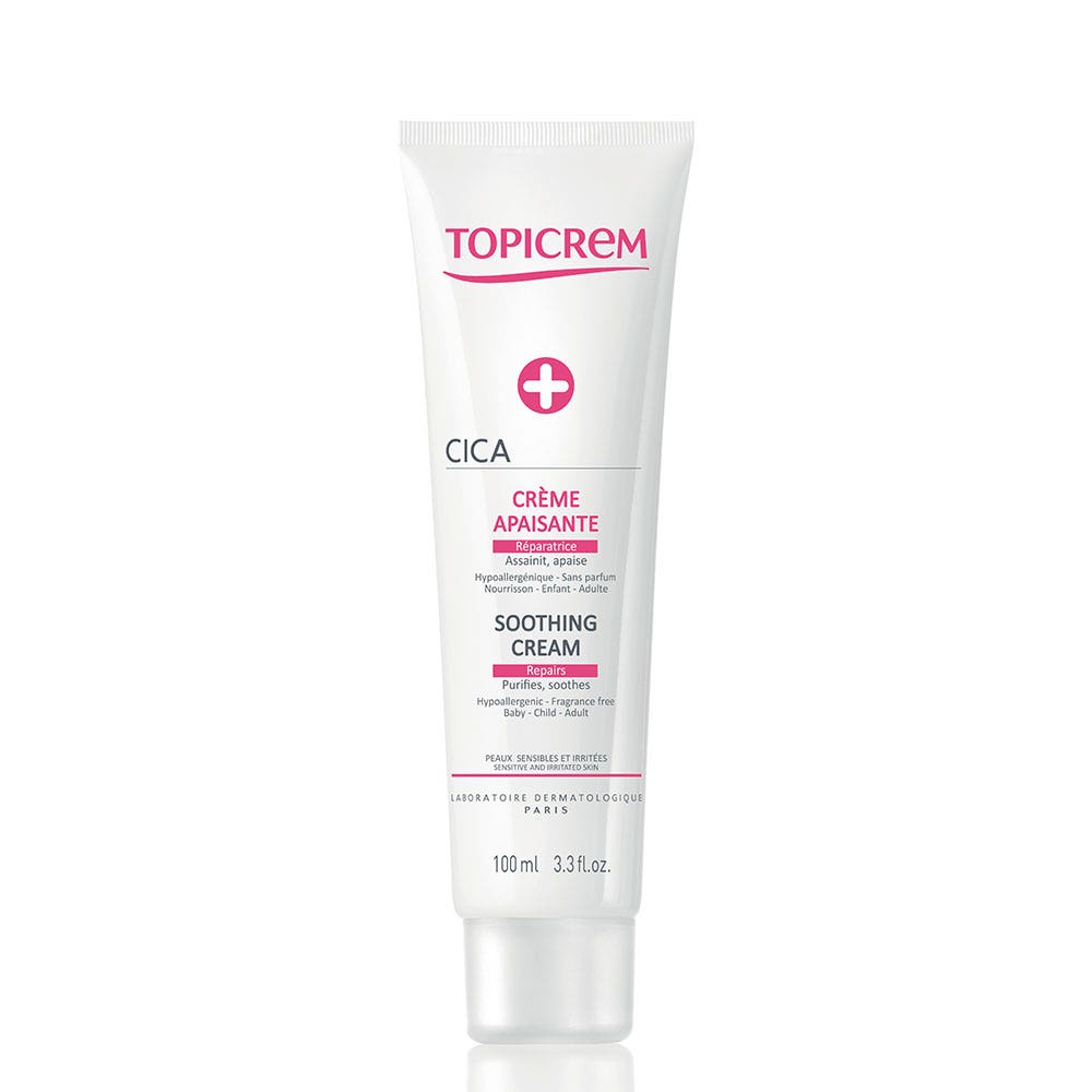 Topicrem Cica Peaux Irritees Creme Apaisante Réparatrice 100ml