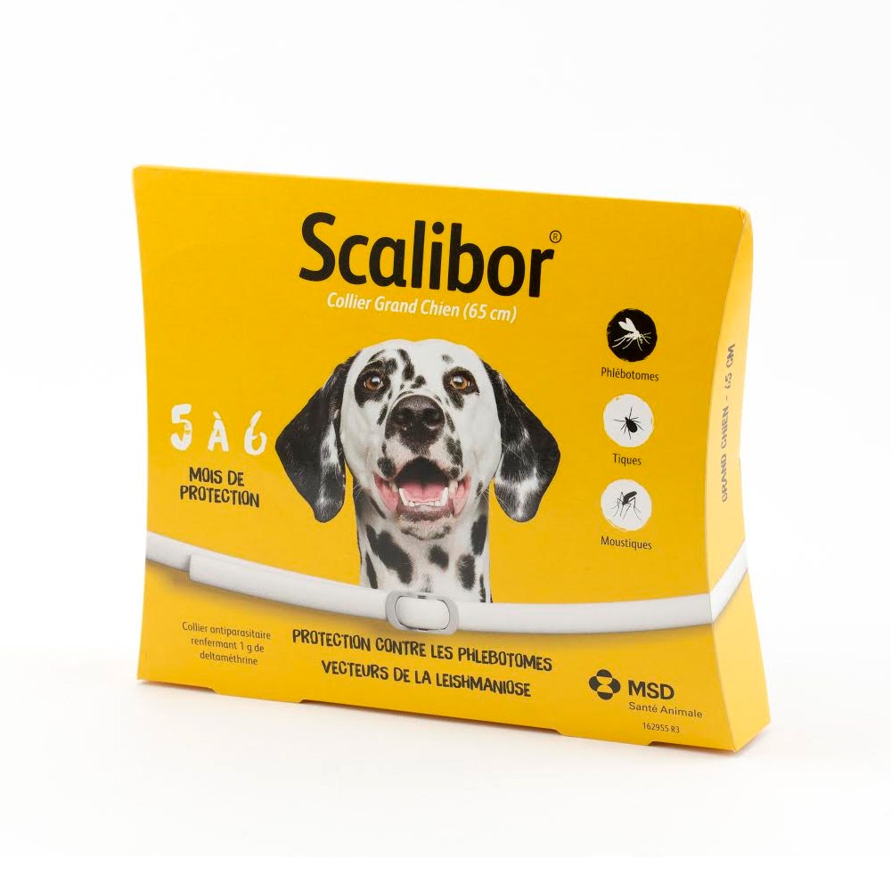 Scalibor Collier Antiparasitaire Pour Grand Chien Longueur 65cm