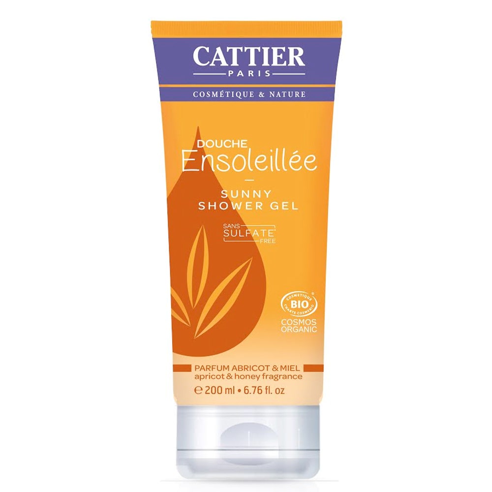 Cattier Gel Douche Ensoleillee Abricot Miel Bio 200ml