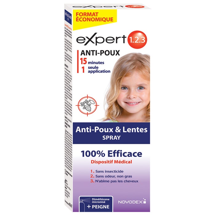 Expert 123 Anti-poux Et Lentes Spray 200 ml Novodex