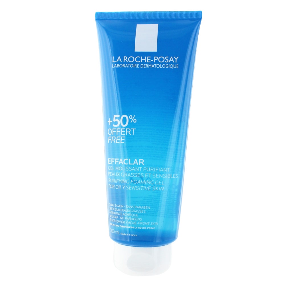 La Roche-Posay Effaclar Nettoyant visage Gel Moussant Peaux Grasses Tendance Acneique 300ml
