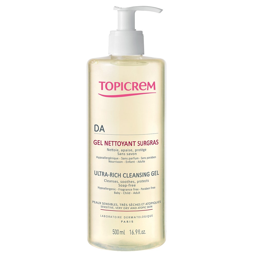Gel Nettoyant Surgras Visage Et Corps 500ml DA Peaux Atopiques Topicrem