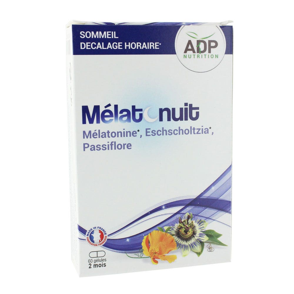 Adp Laboratoire Adp Melatonuit 60 Gelules