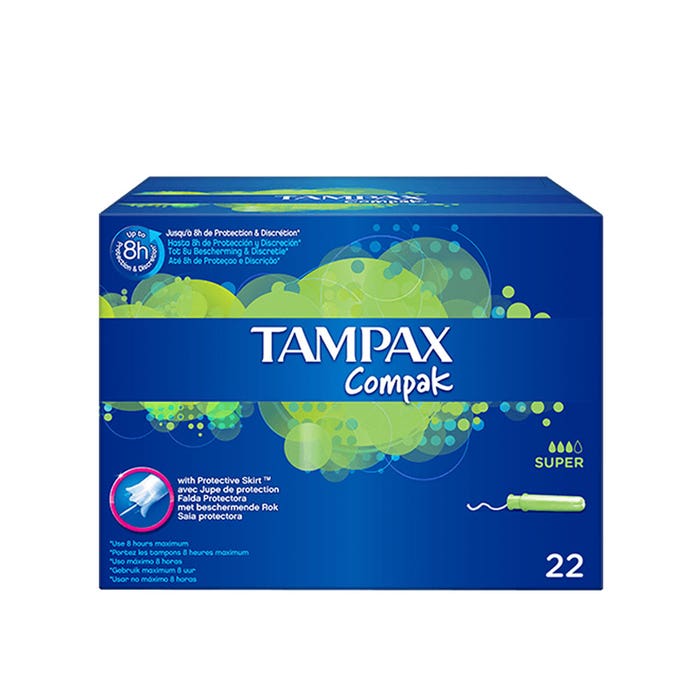 Compak Super Tampons Avec Applicateur X22 Tampax