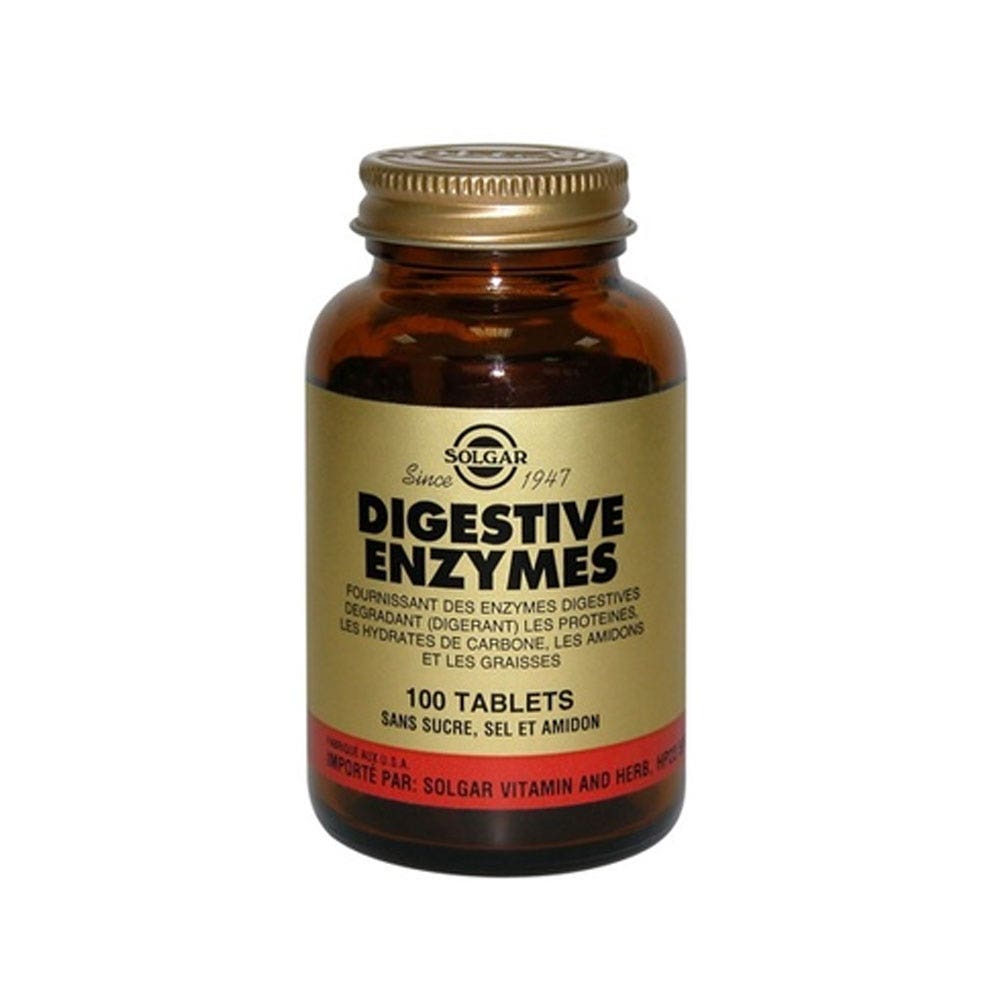Solgar Digestive Enzymes Digestion Detox Système Digestif 100 comprimés