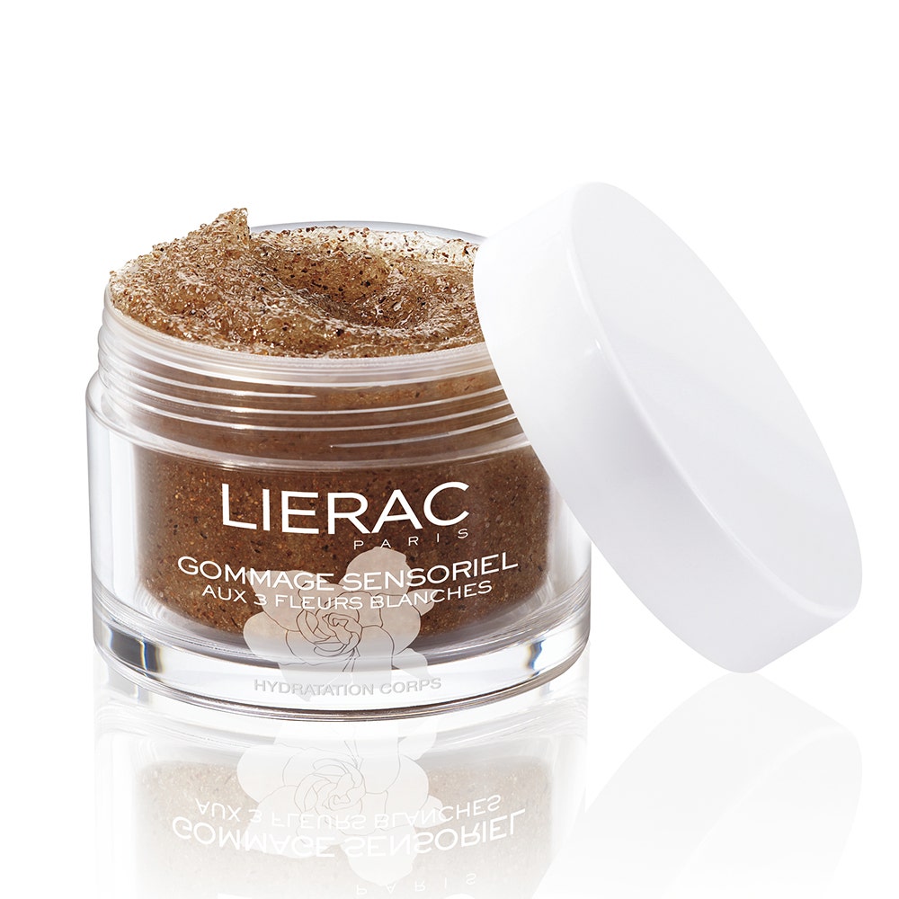 Lierac Gommage Sensoriel Aux 3 Fleurs Blanches Hydratation Corps 175ml