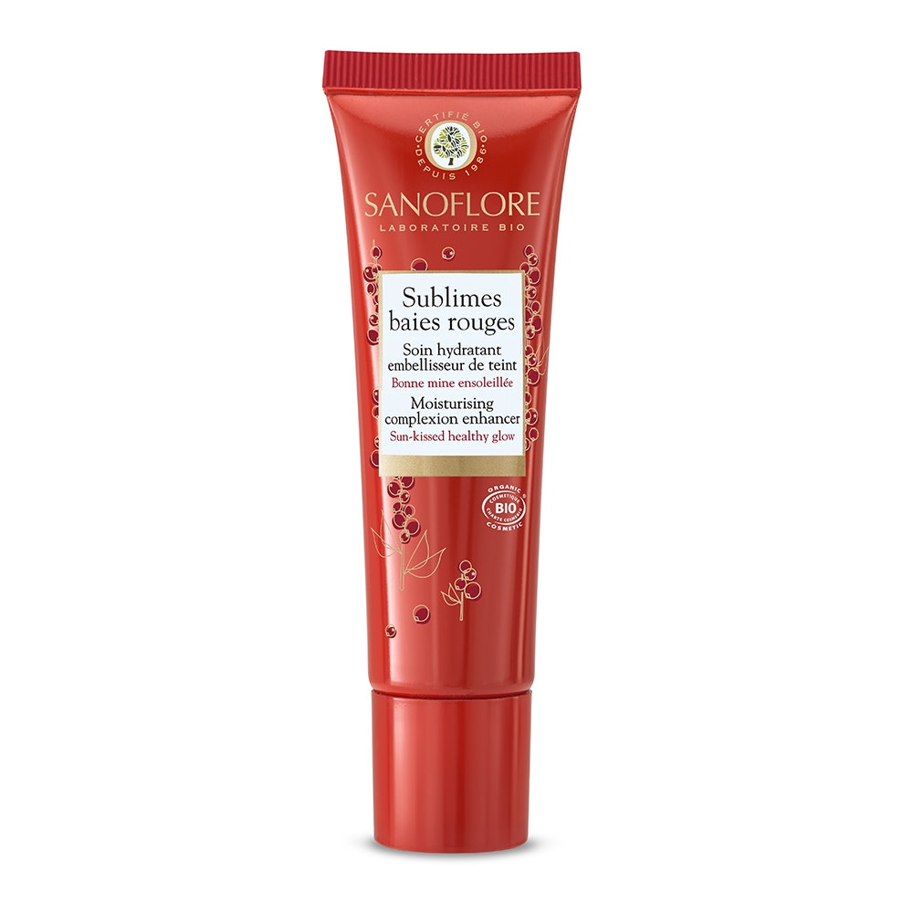 Sanoflore Sublimes Baies Sublimes Baies Rouges Soin Hydratant Embellisseur De Teint Bio 30ml
