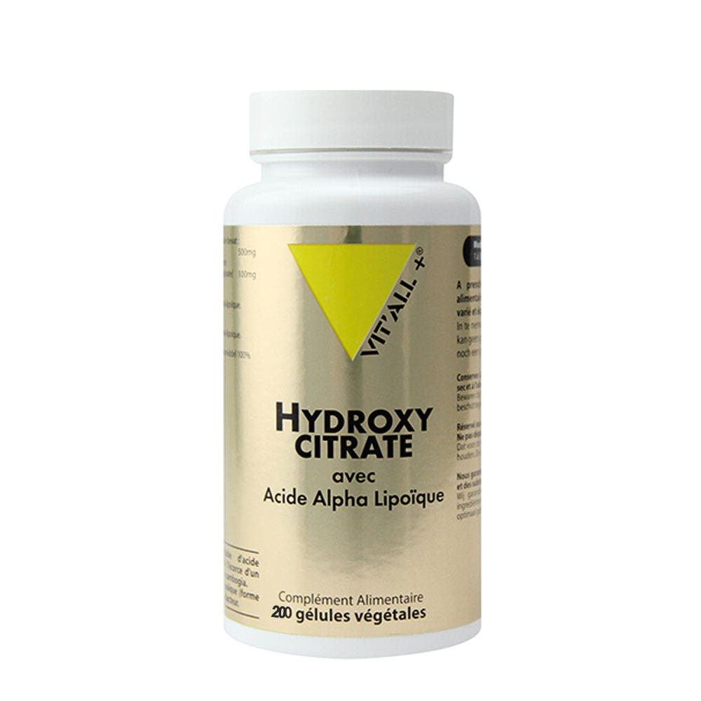Vit'All+ Hydroxycitrate Acide Alpha Lipoique Alpha 200 Gélules