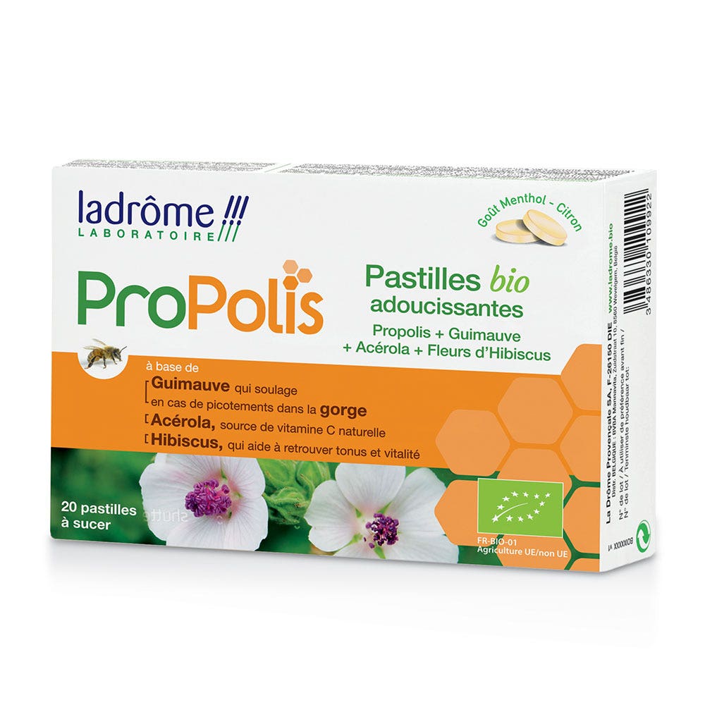 Ladrôme Propolis Propolis Pastilles Adoucissantes Bio 20 unités