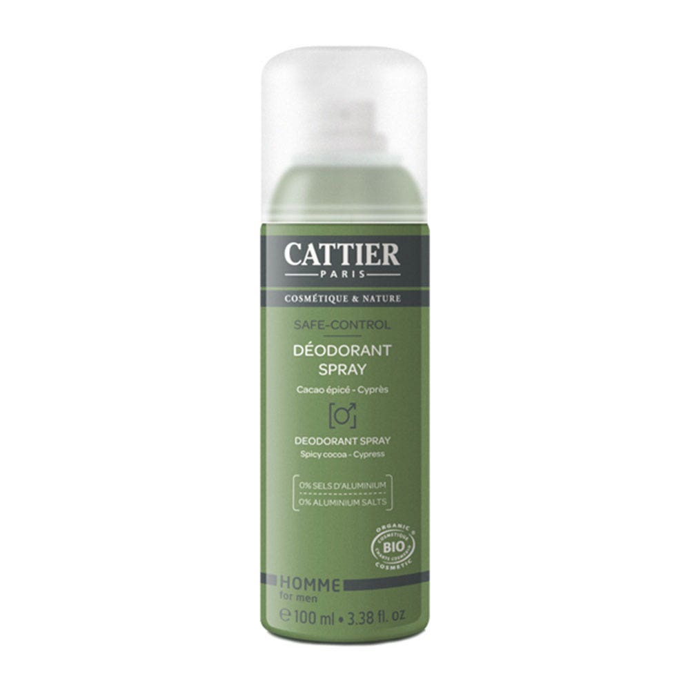 Cattier Homme Deodorant Spray Safe-control Bio 100ml