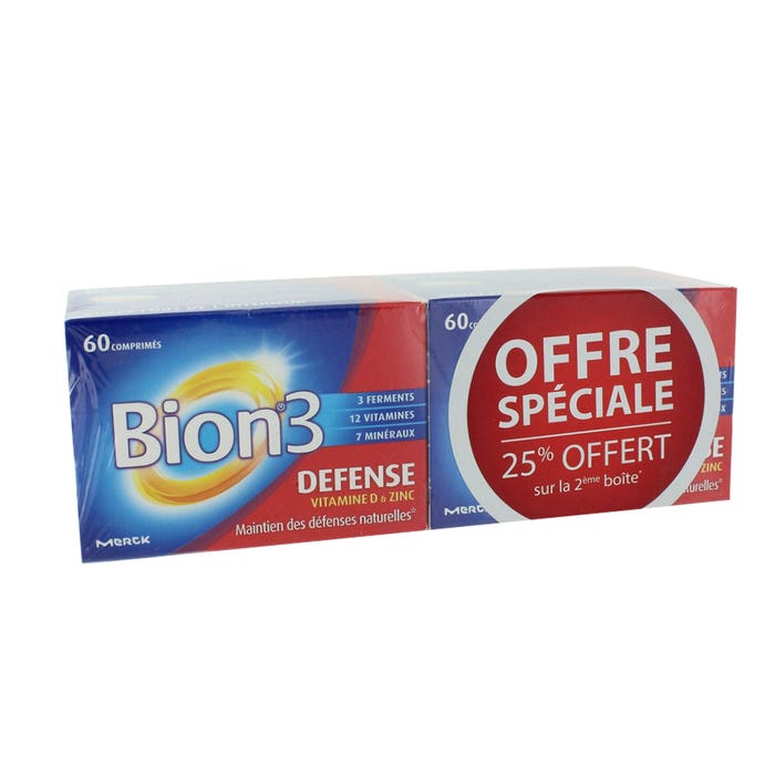 Bion3 3 Defense Adultes 2x60 Comprimes Bion