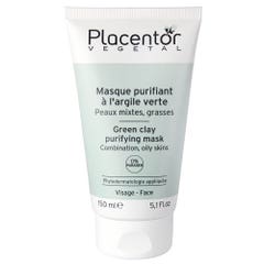 Placentor Végétal Masque Purifiant argile Verte 150ml