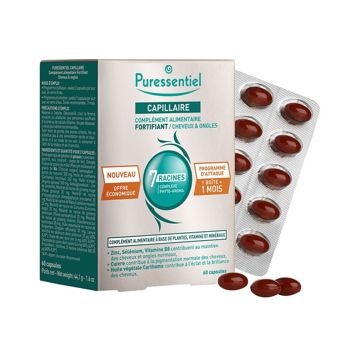 Puressentiel Capillaire Fortifiant Cheveux Et Ongles 60 Capsules