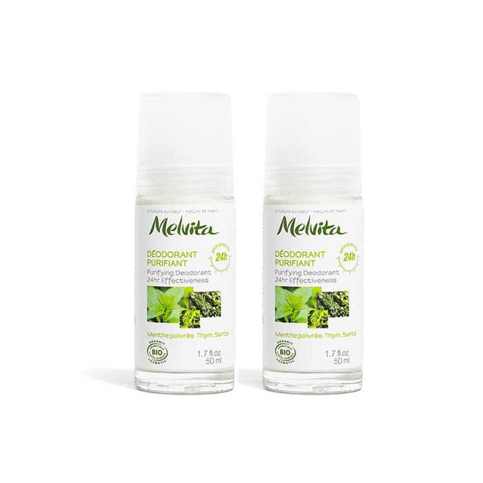 Melvita Deodorant Purifiant Efficacite 24h Bio 2x50ml