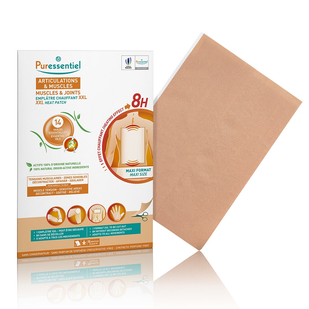 Puressentiel Articulations Et Muscles Emplâtre Chauffant Pure Heat Effet 8h Taille XXL