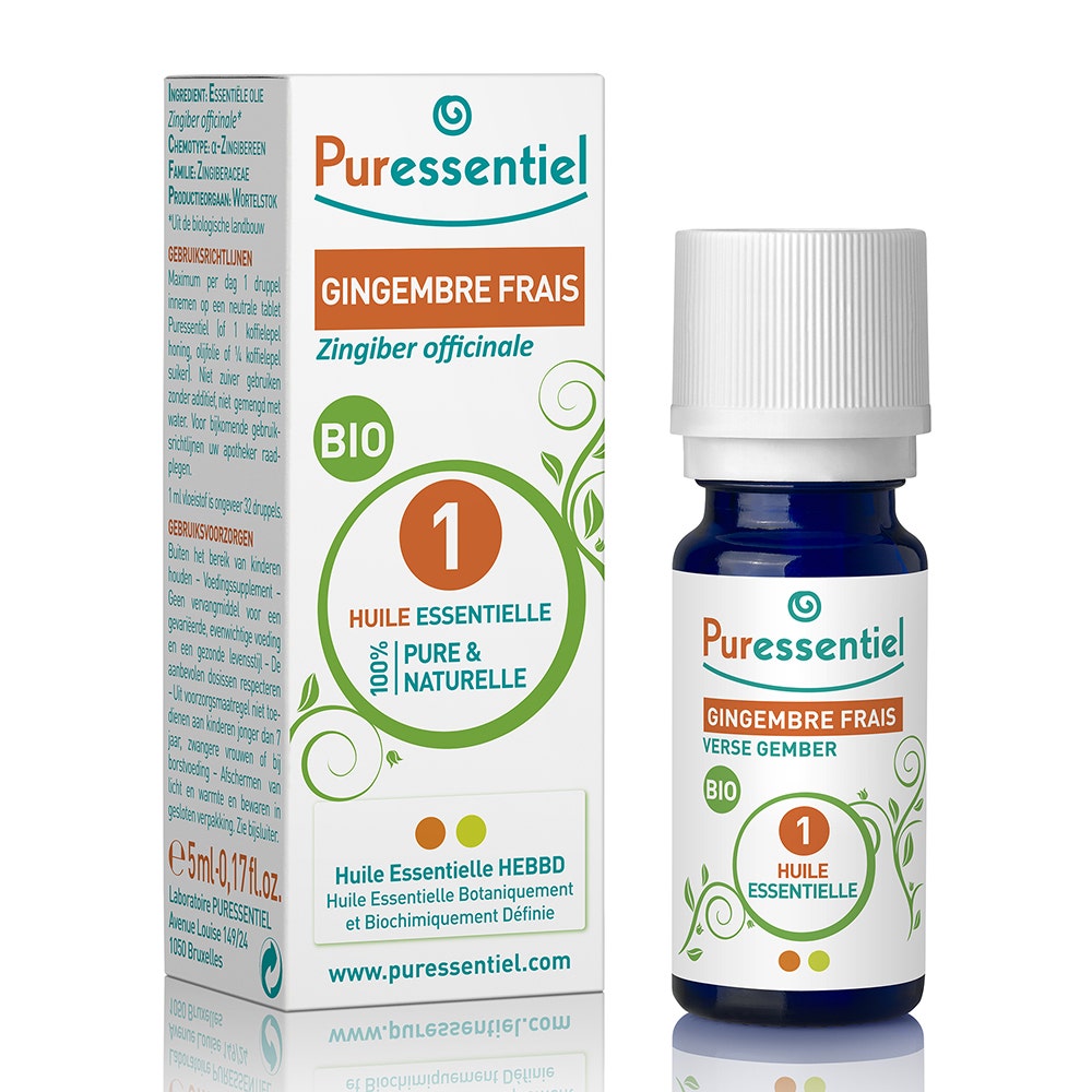 Puressentiel Huiles Essentielles Gingembre Frais Bio 5ml