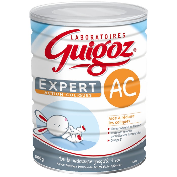 Guigoz Expert Ac Action-coliques Lait En Poudre Des La Naissance A 1 An 800g