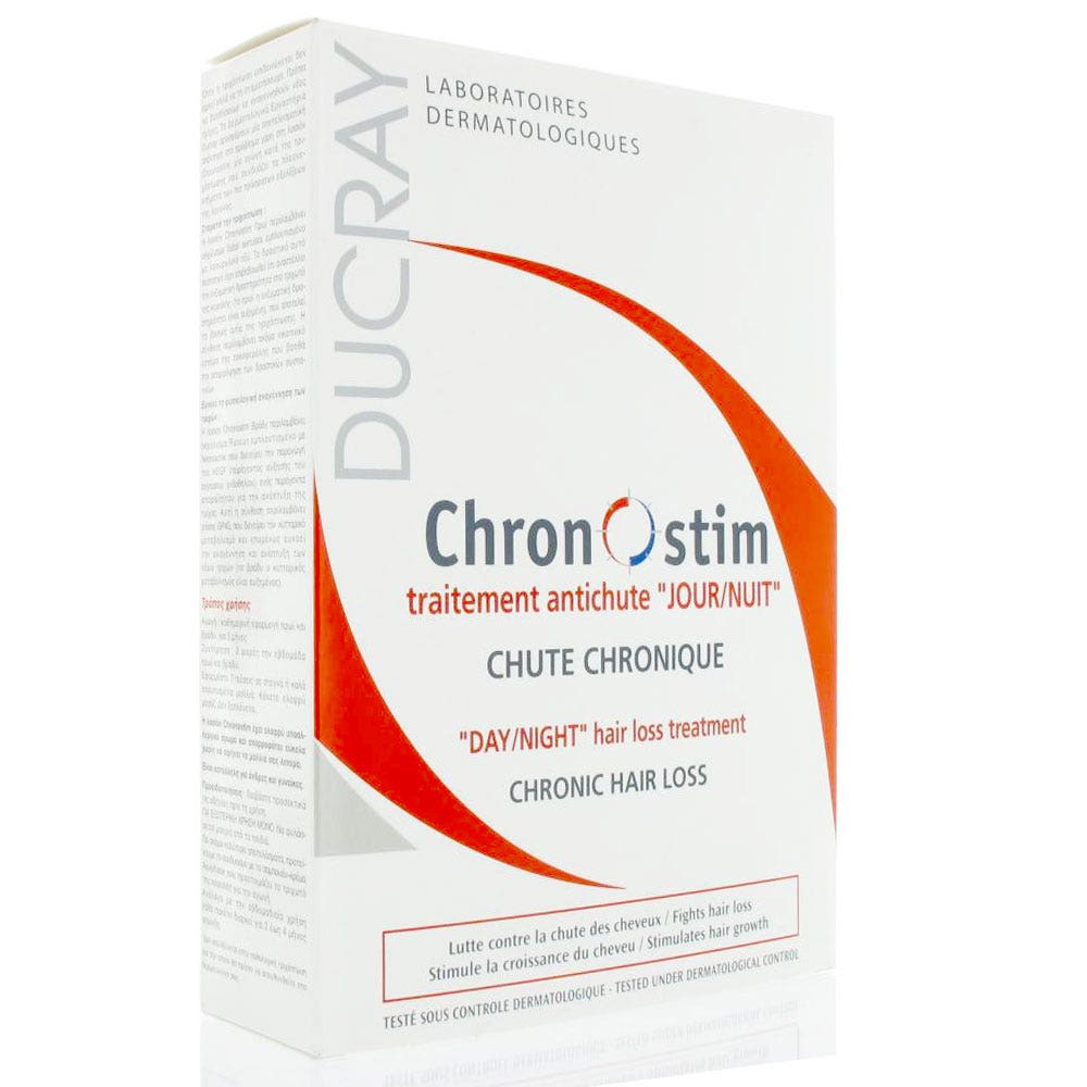 Ducray Chronostim Traitement Antichute Jour/nuit 2 Flacons Doseurs De 50ml