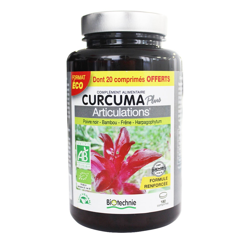 Biotechnie Curcuma Articulation 180 Comprimes
