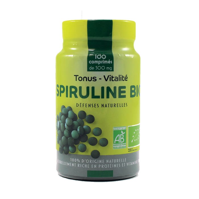 Spiruline Tonus Et Vitalite Bio 100 Comprimes 500mg Pharm'Up