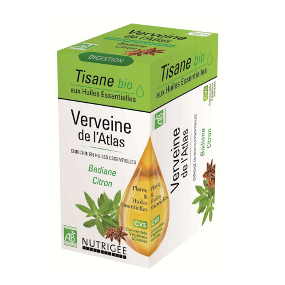 Nutrigée Tisane Verveine De L'atlas Bio 20 Sachets