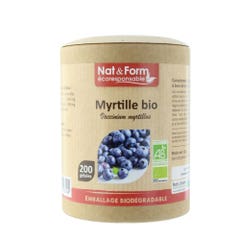 Nat&Form MYRTILLE BAIE BIO 200 Gélules