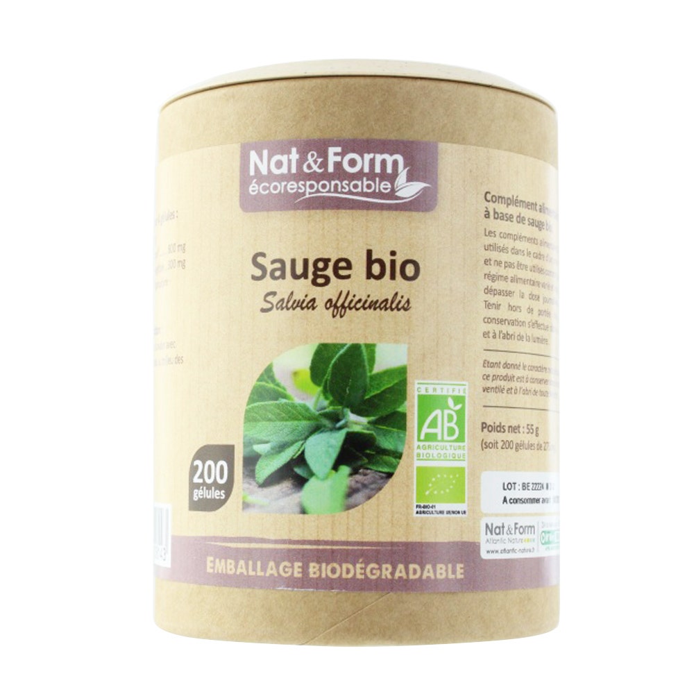 Nat&Form SAUGE BIO 200 Gélules