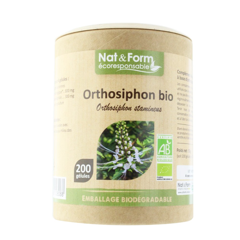 Nat&Form ORTHOSIPHON BIO 200 Gélules