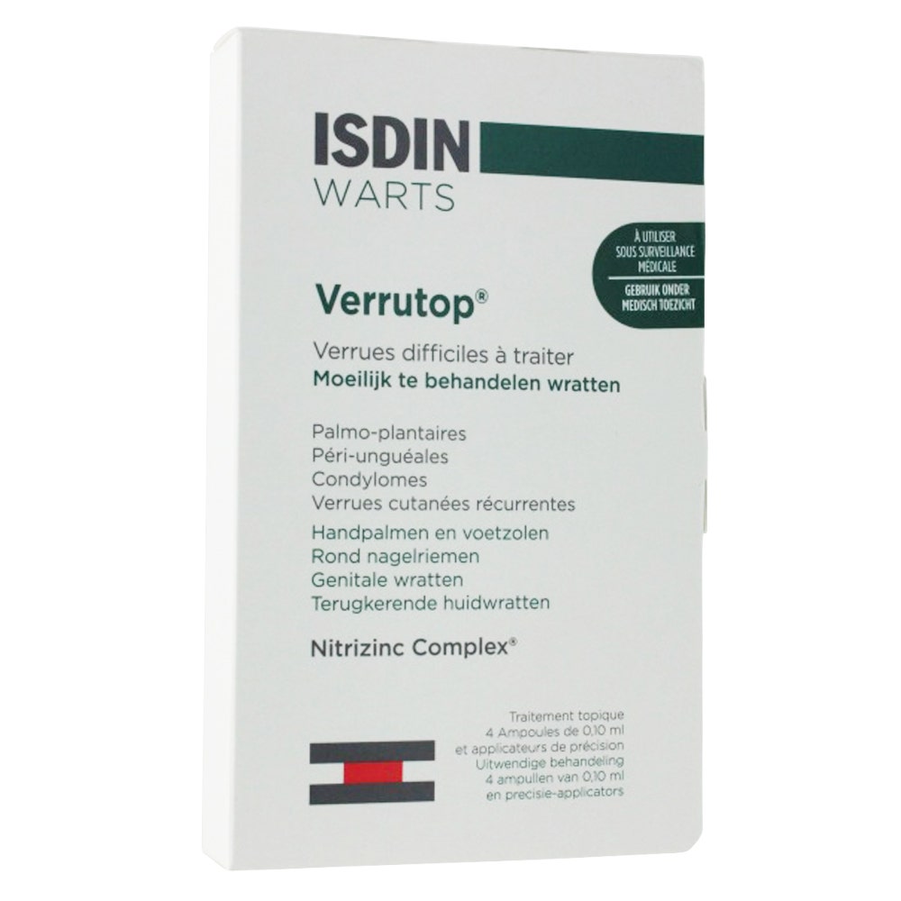 Isdin Verrutop Traitement contre les verrues Warts 4x1ml