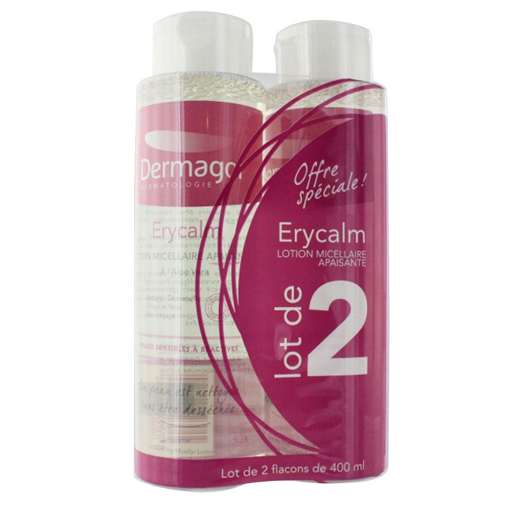 Dermagor Erycalm Lotion Micellaire 2x400 ml