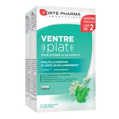 Forté Pharma Ventre plat enrichi en Carvi, Coriande et Ferments Minceur 2x28 gélules