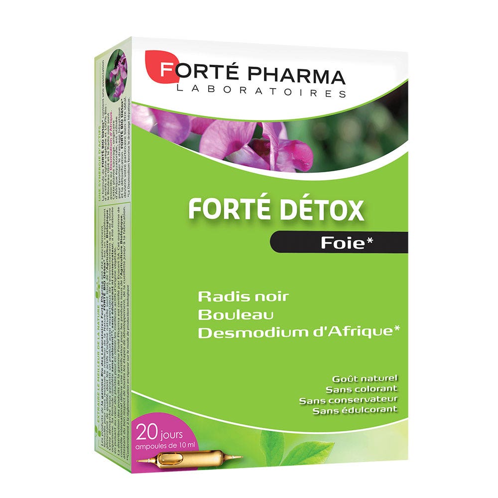 Forté Pharma Detox Foie 20 Ampoules 200ml