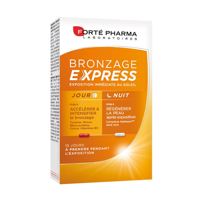 Forté Pharma Bronzage Express Jour/nuit 30 Gelules