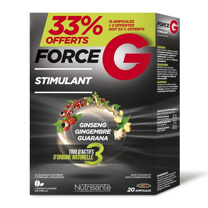 Nutrisante Force G Stimulant 20 Ampoules