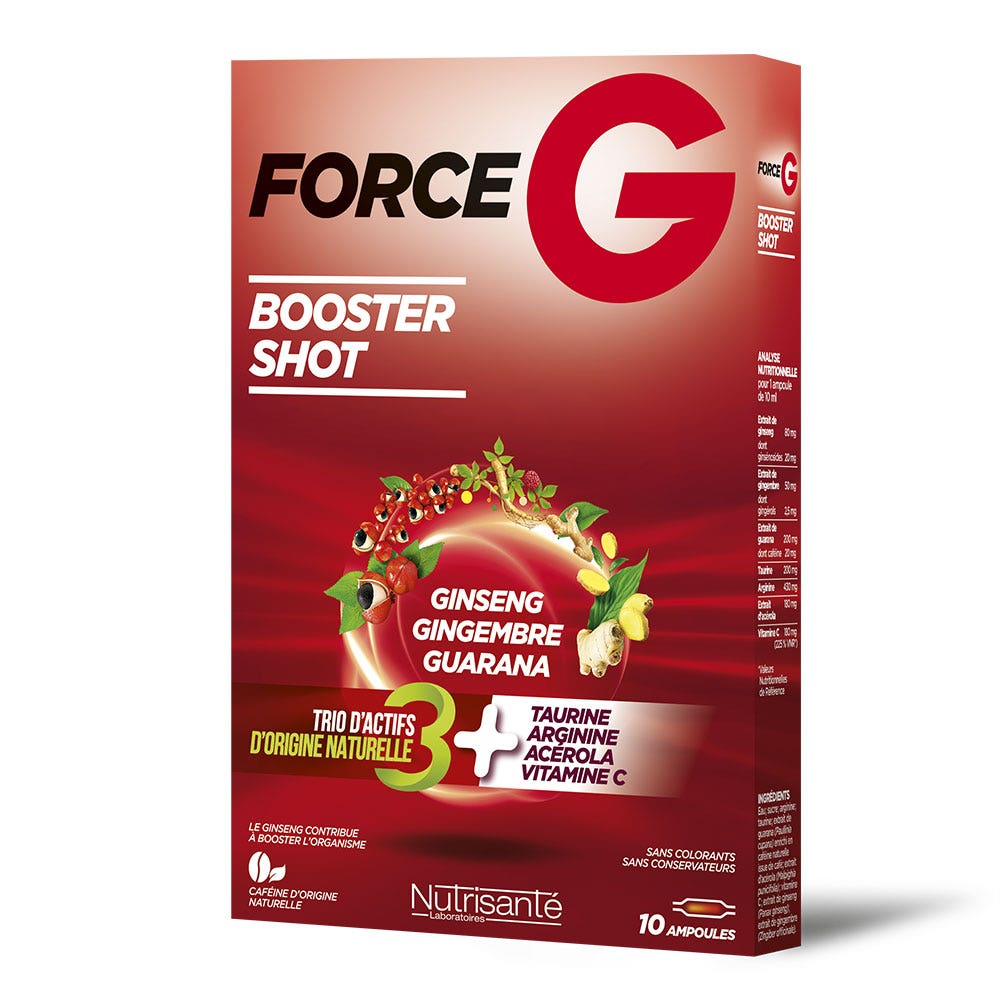 Nutrisante Force G Booster Shot 10 Ampoules 10 ml