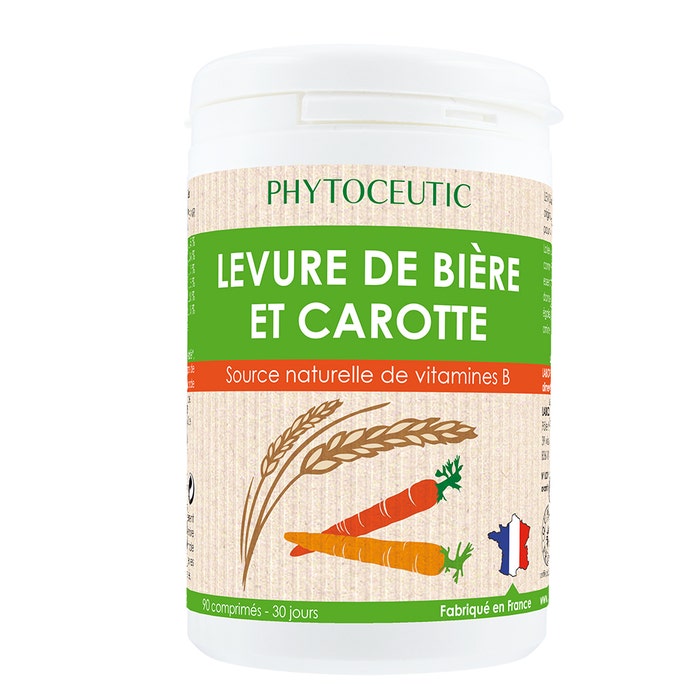 Phytoceutic Levure De Biere Et Carotte 90 Comprimes
