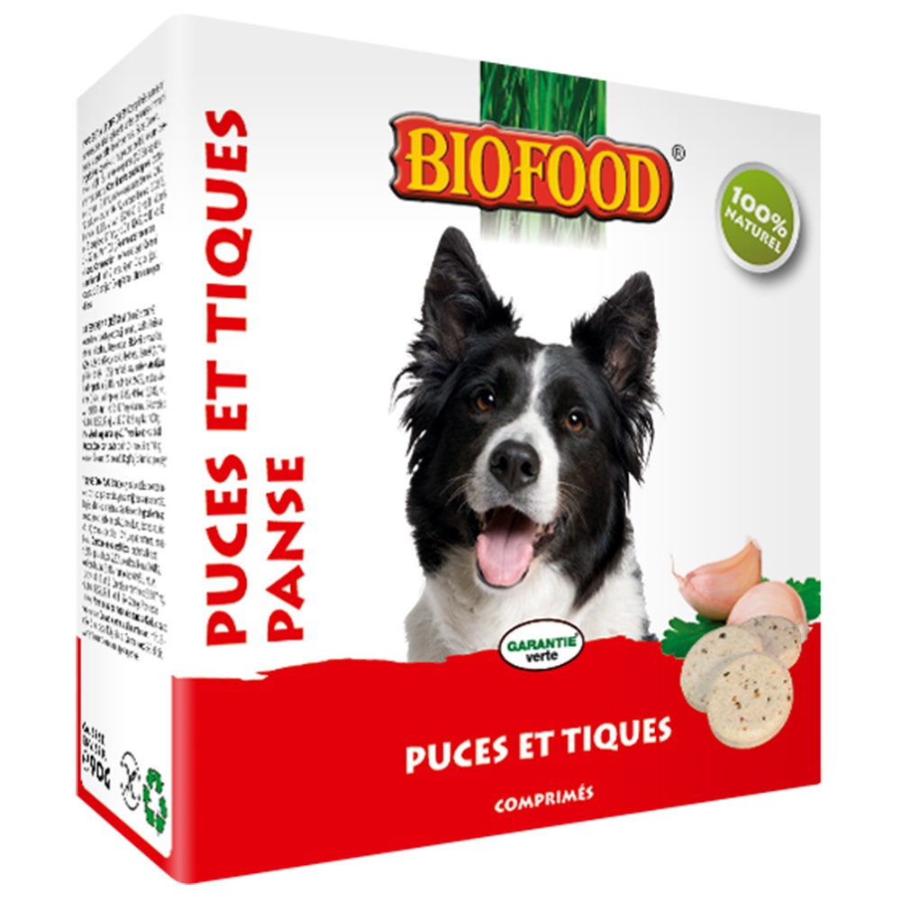 Biofood BF Petfood A l'Ail Répulsif Chien Peau et pelage 55 comprimés
